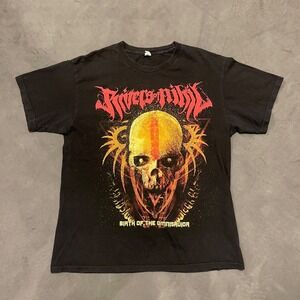 Rivers of‎ Nihil 2010 Streetwear Graphic Band T Shirt Skull Graphic Tee Mens L